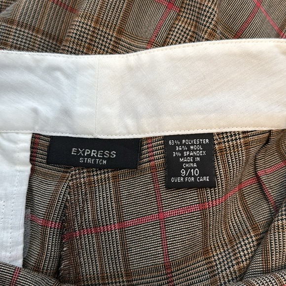 Express Plaid Dress Pant size 9/10 - Picture 5 of 8